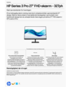 HP Series 3 Pro 27 inch FHD Monitor - 327ph