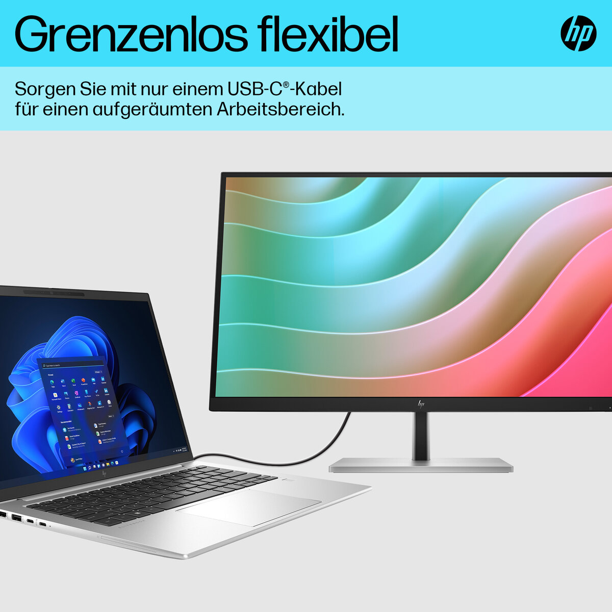 folie 2 von 14, vergrößern, hp e27k g5 4k usb-c-monitor