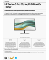HP Series 5 Pro 23.8 inch FHD Monitor - 524pf