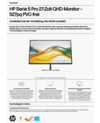 HP Series 5 Pro 27 inch QHD Monitor - 527pq PVC Free