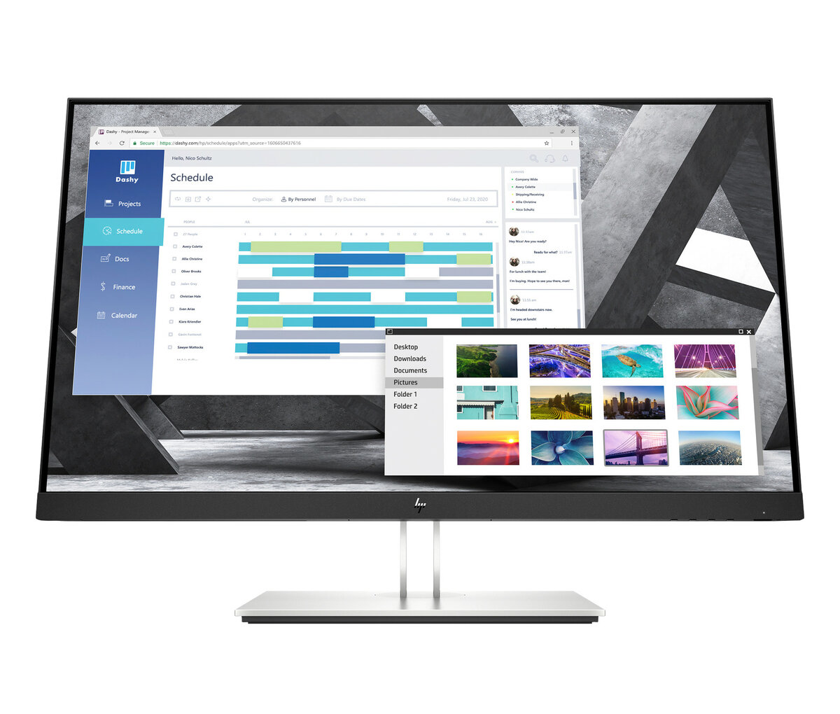 folie 1 von 5, vergrößern, hp e27q g4 qhd-monitor