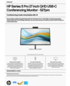 HP Series 5 Pro 27 inch QHD USB-C Conferencing Monitor - 527pm