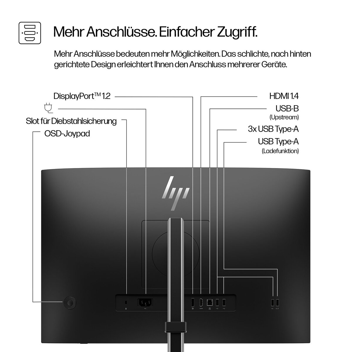 folie 6 von 14, vergrößern, hp serie 5 pro 24-zoll-wuxga-monitor – 524pn