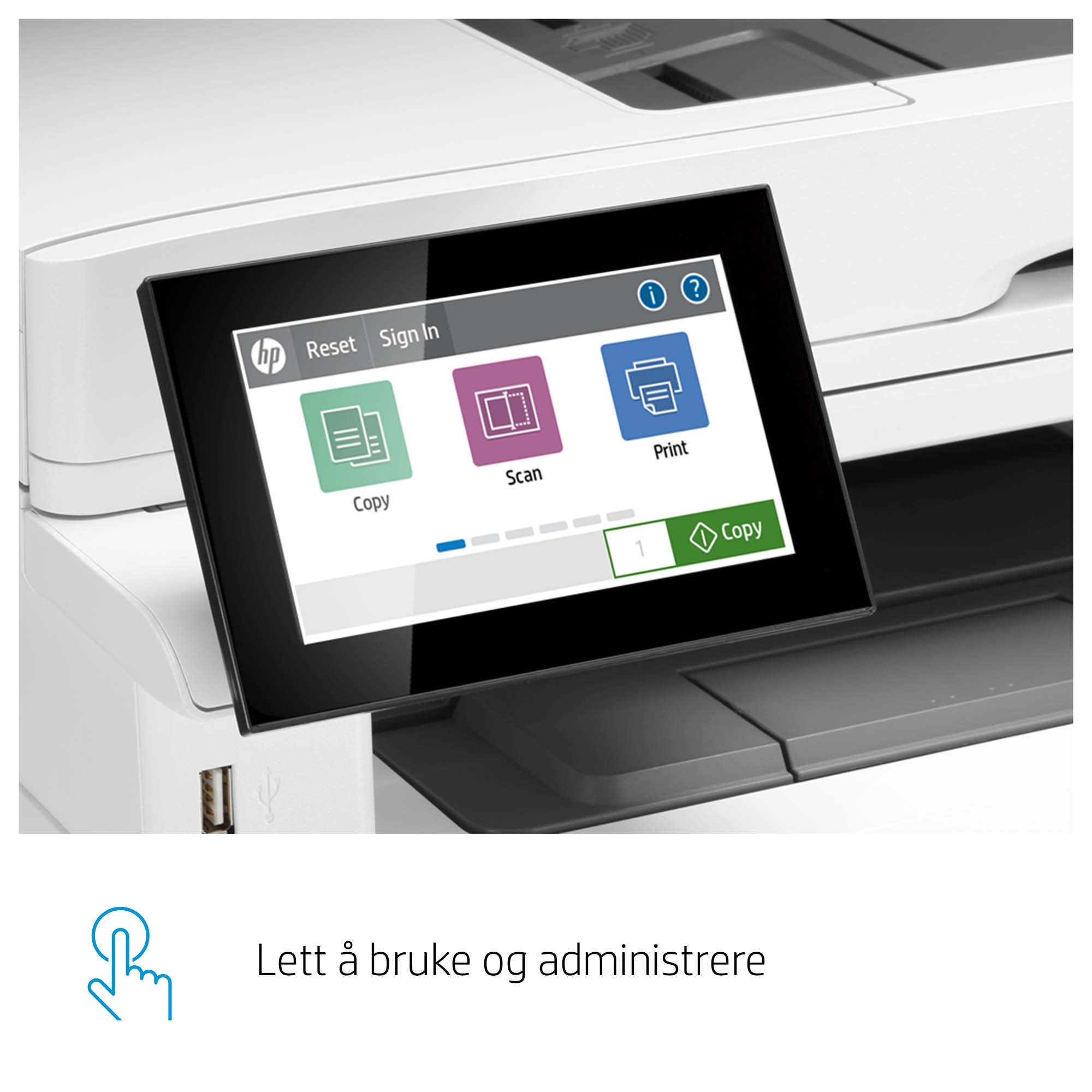 HP LaserJet Enterprise MFP M430f - etail - Hot Button Dynamic - 2 - Norwegian