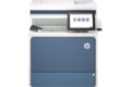 slide 2 of 8, zoom in, hp color laserjet enterprise mfp 5800f printer