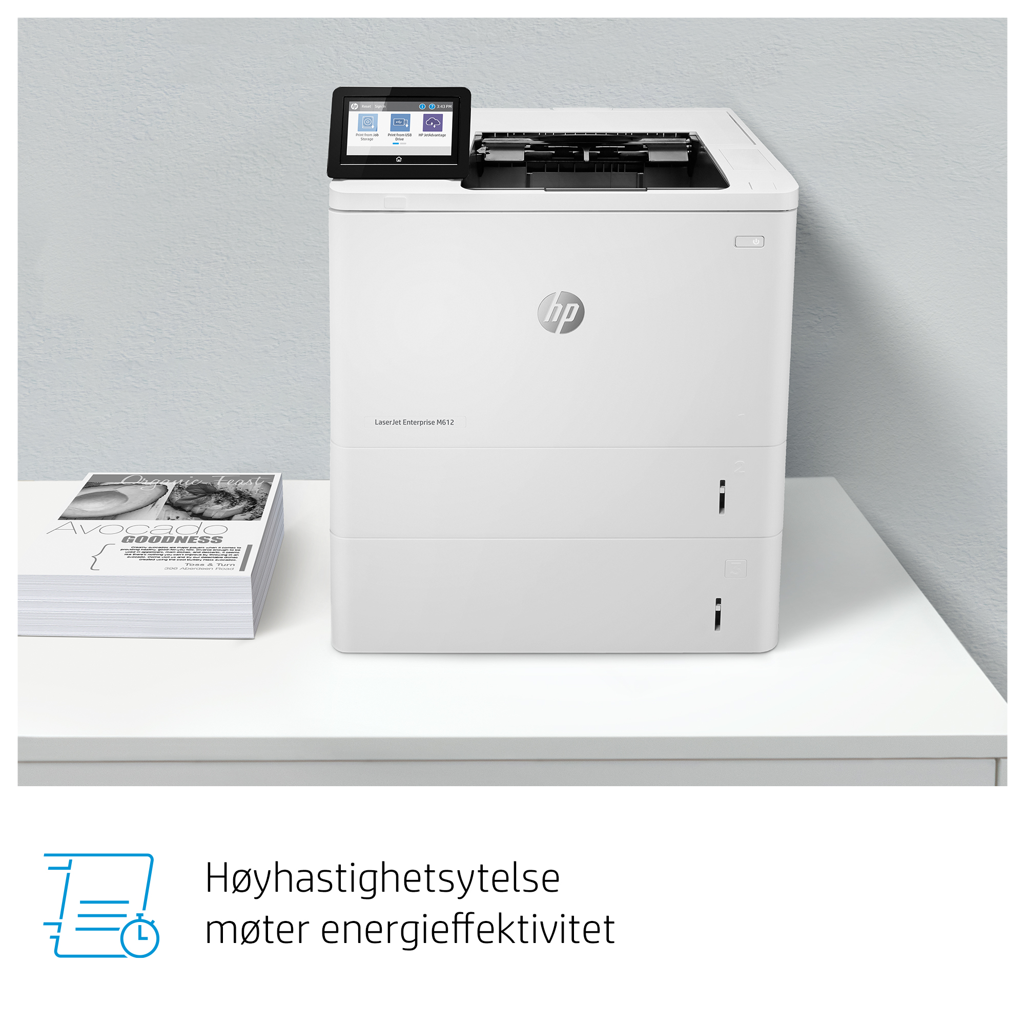 HP LaserJet Enterprise M612dn - eTail - Hot Button Dynamic 2 - Norwegian
