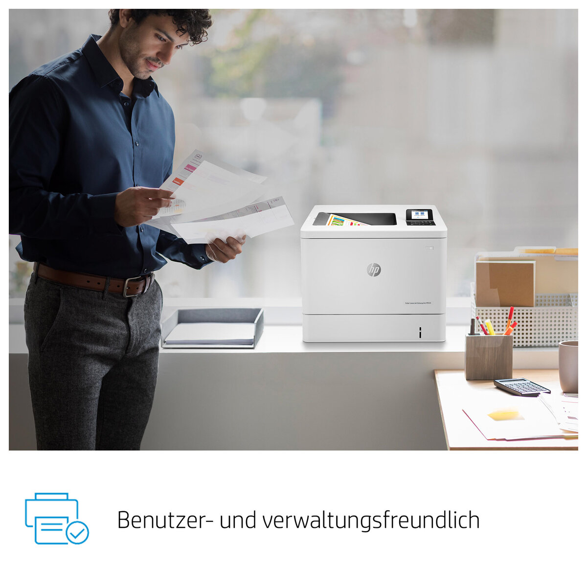 folie 2 von 17, vergrößern, hp color laserjet enterprise m554dn drucker
