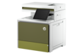 slide 5 of 8, zoom in, hp color laserjet enterprise mfp 5800dn printer