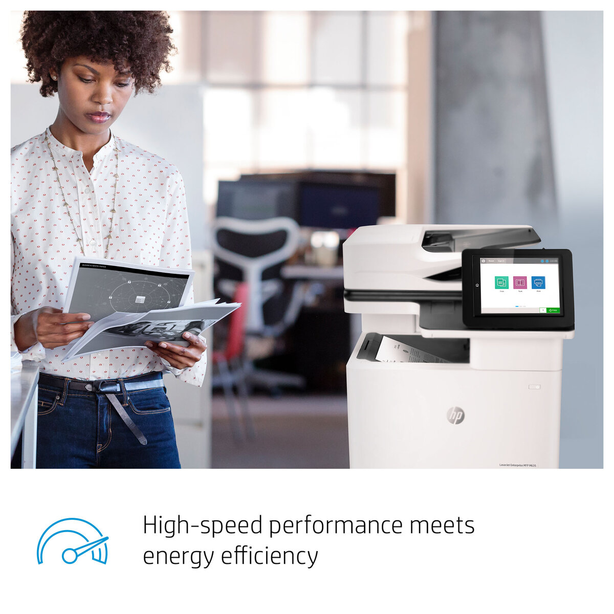 slide 1 of 20, show larger image, hp laserjet enterprise mfp m635fht