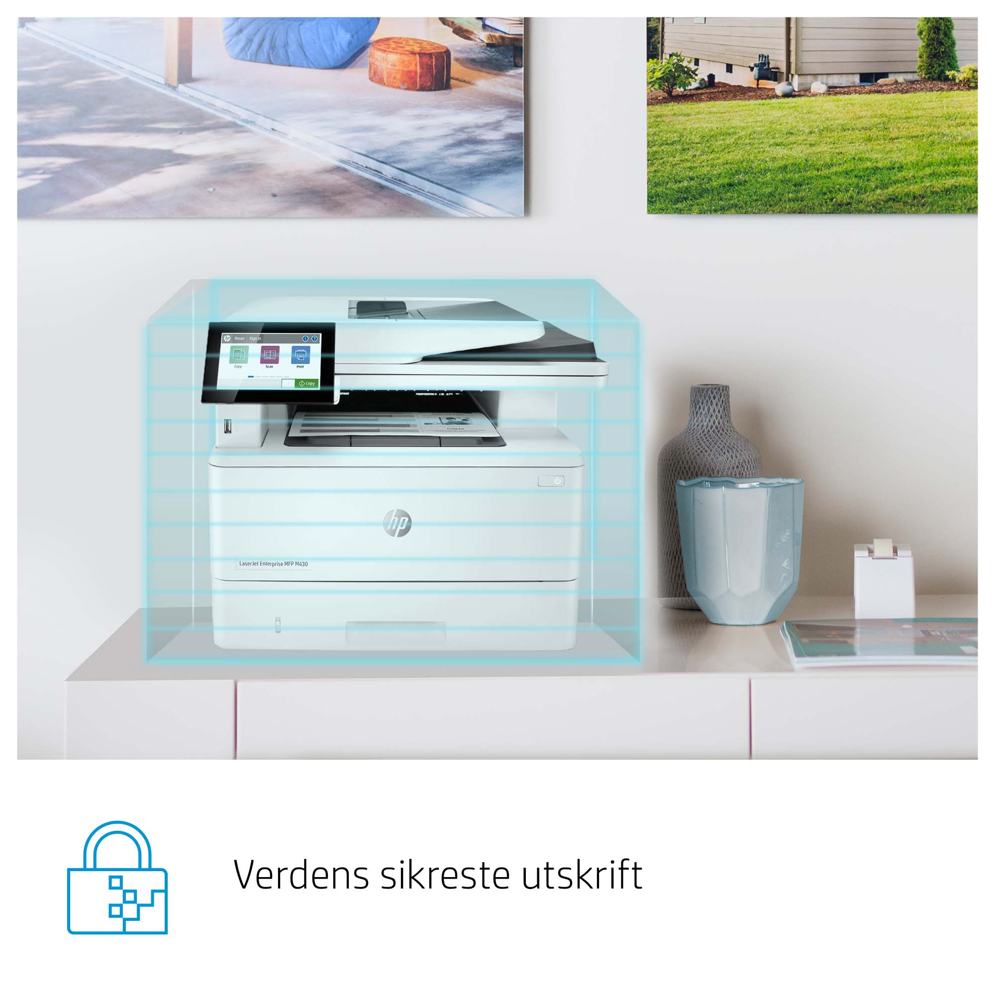 HP LaserJet Enterprise MFP M430f - etail - Hot Button Dynamic - 3 - Norwegian