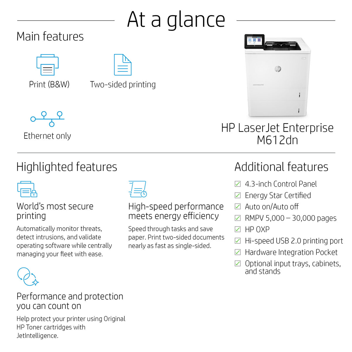 slide 16 of 20, zoom in, hp laserjet enterprise m612dn