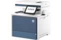 slide 5 of 8, zoom in, hp color laserjet enterprise mfp 5800f printer