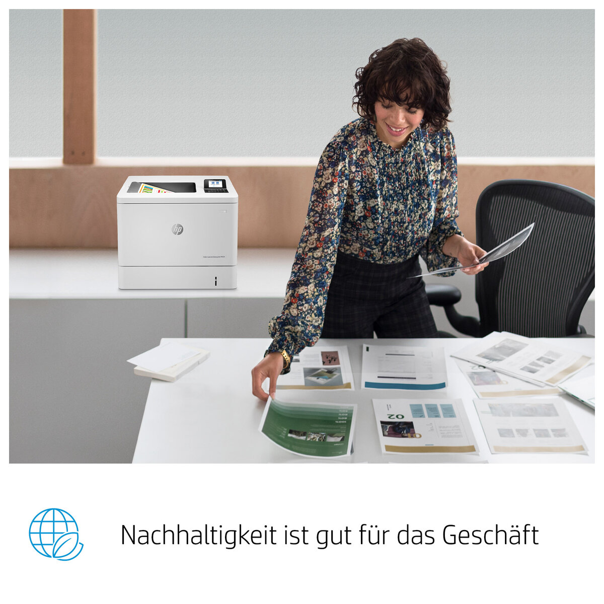 folie 8 von 17, vergrößern, hp color laserjet enterprise m554dn drucker