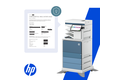 slide 6 of 9, zoom in, hp color laserjet enterprise flow mfp 6800zfsw printer