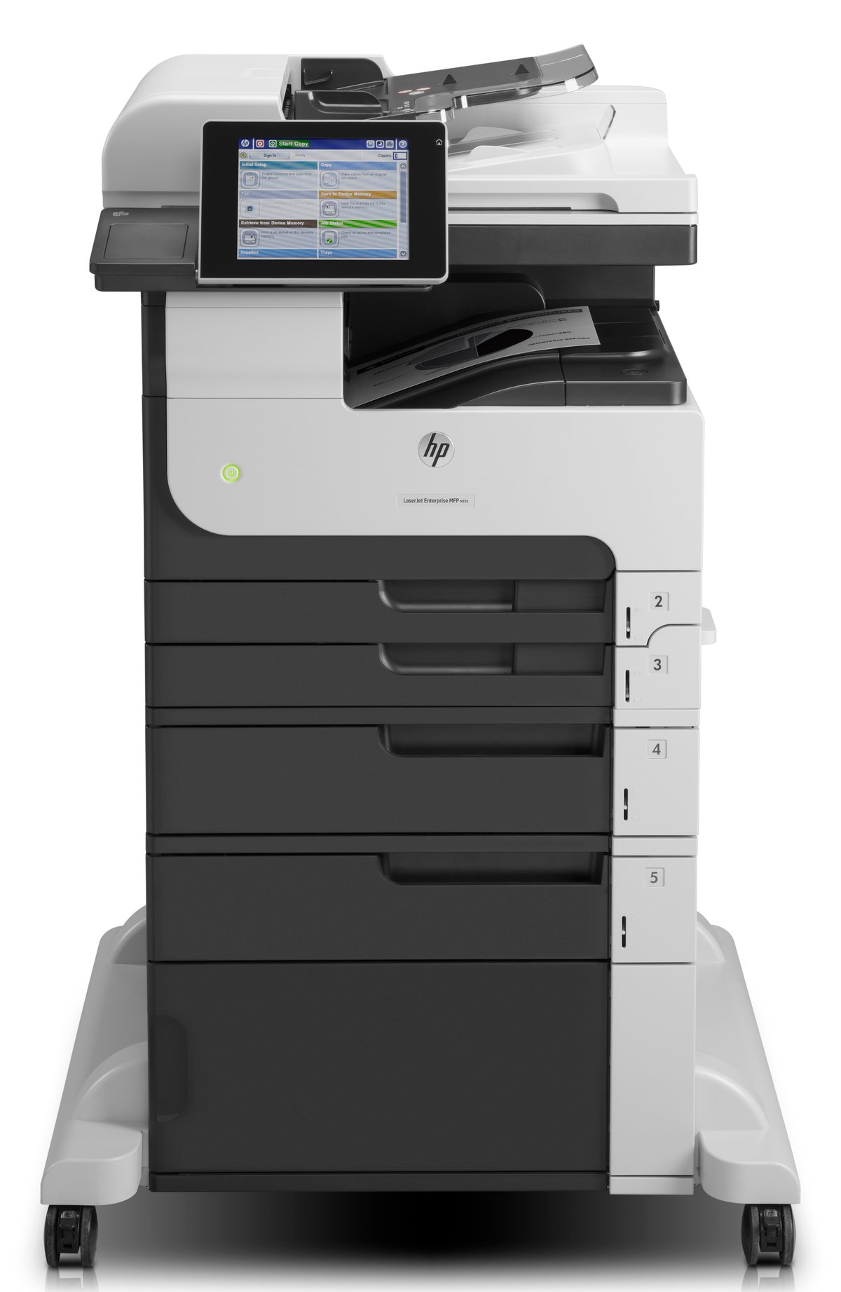 slide 1 of 3, show larger image, hp laserjet enterprise mfp m725f