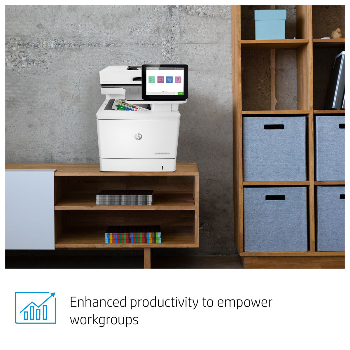 slide 1 of 20, show larger image, hp color laserjet enterprise flow mfp m578c