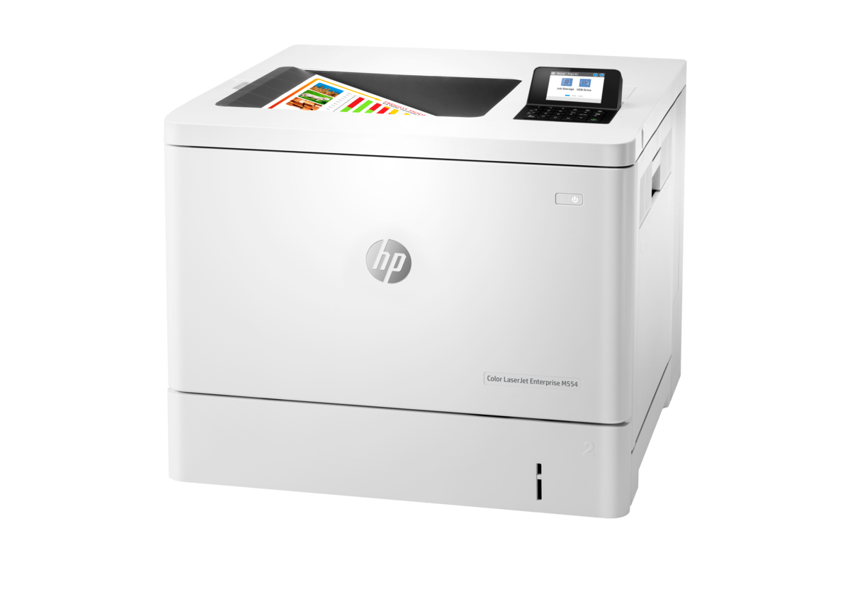 folie 15 von 17, vergrößern, hp color laserjet enterprise m554dn drucker
