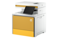 slide 4 of 8, zoom in, hp color laserjet enterprise mfp 5800dn printer