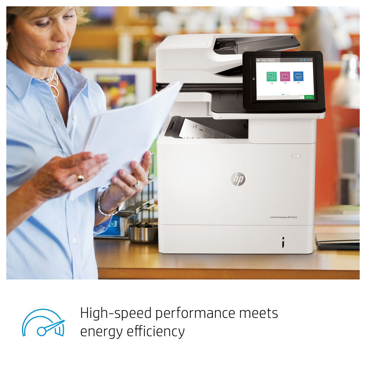 slide 1 of 20, show larger image, hp laserjet enterprise mfp m635h