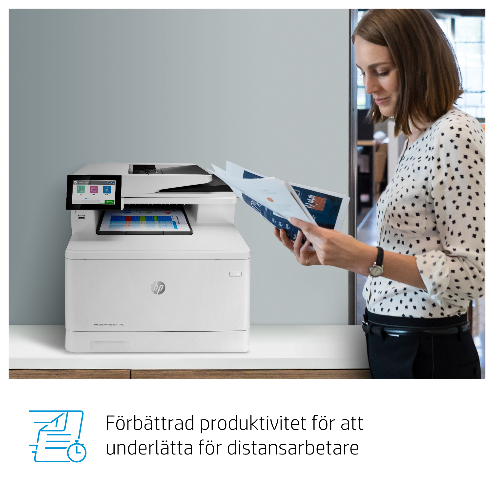 HP Color LaserJet Enterprise MFP M480f - etail - Hot Button Dynamic - 1 - Swedish