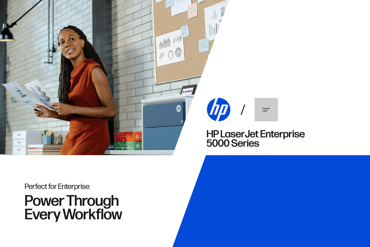 slide 1 of 7, show larger image, hp laserjet enterprise 5502dn printer