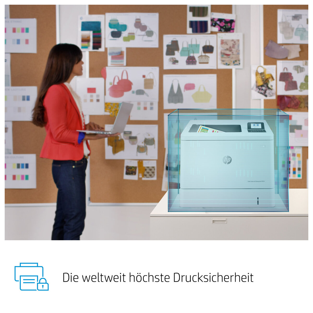 folie 6 von 17, vergrößern, hp color laserjet enterprise m554dn drucker