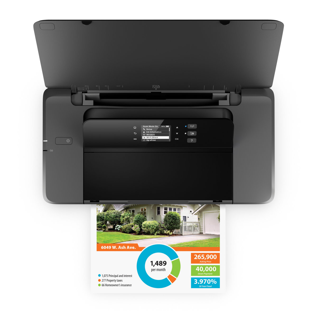 folie 5 von 5, vergrößern, hp officejet 200 mobildrucker