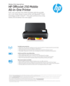 HP OfficeJet 250 Mobil Hepsi Bir Arada Yazıcı için APJ Veri Sayfası (İngilizce)