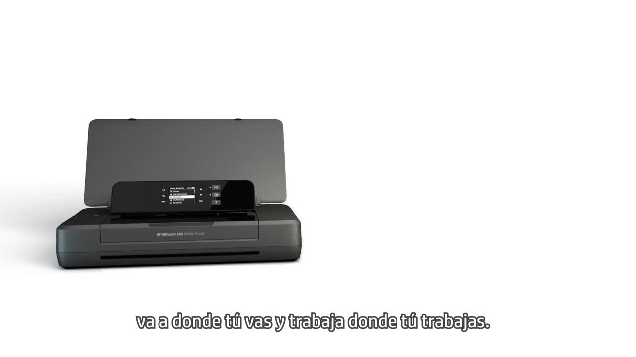 Impresora portátil a color simple función HP OfficeJet 200 con wifi negra  200V - 240V