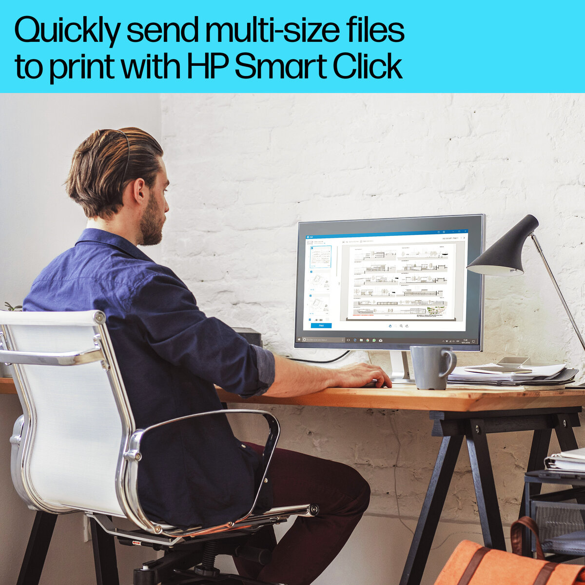 slide 1 of 20, show larger image, hp officejet pro 9720e wide format all-in-one printer