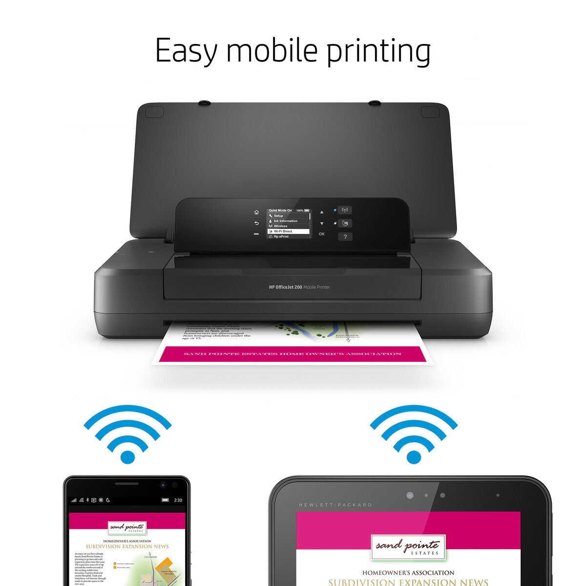 HP Officejet 200 Mobile Printer - printer - color - ink-jet