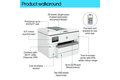 slide 1 of 19, zoom in, hp officejet pro 9730e wf aio printer