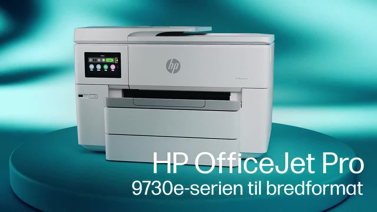 HP OfficeJet Pro 9730e Printer Series Product Video DM - Danish