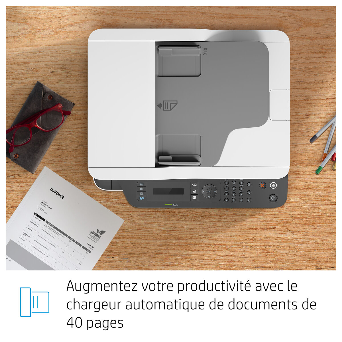 diapositive 6 sur 22, zoom avant, imprimante multifonction laser hp 137fnw