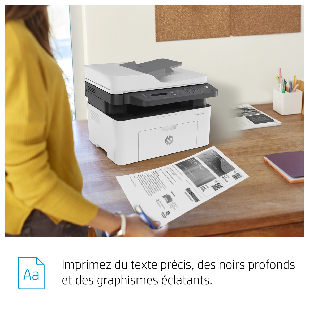 diapositive 4 sur 22, zoom avant, imprimante multifonction laser hp 137fnw