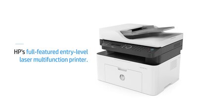 slide 1 of 22, zoom in, hp laser mfp 137fnw - demo video 45 sec 16:9 - english for emea
