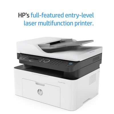 slide 2 of 22, zoom in, hp laser mfp 137fnw - demo video 45 sec 1:1 - english for emea