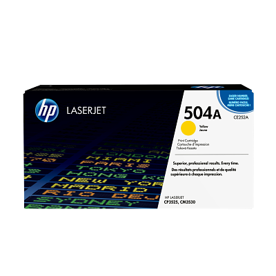 HP 504A Yellow LaserJet Toner Cartridge
