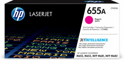 HP 655A 洋紅色原廠 LaserJet 碳粉匣