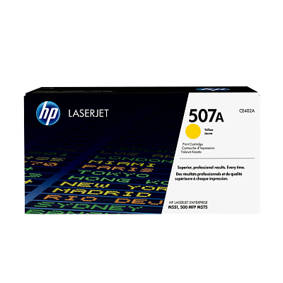 HP 507A Yellow LaserJet Toner Cartridge