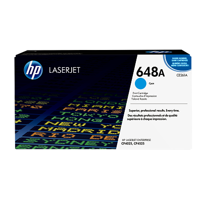 HP 648A Cyan LaserJet Toner Cartridge