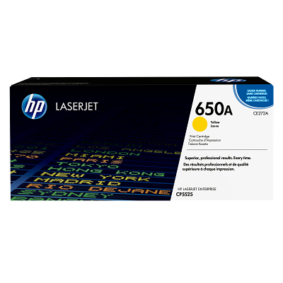 HP 650A Yellow LaserJet Toner Cartridge