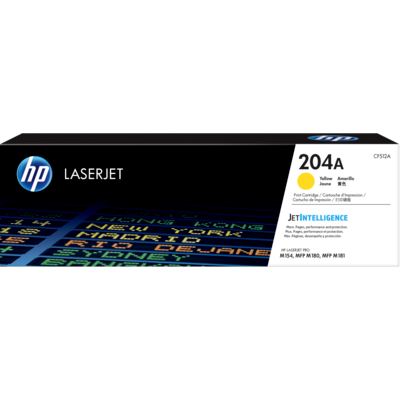 Cartucho de tóner original LaserJet HP 204A amarillo