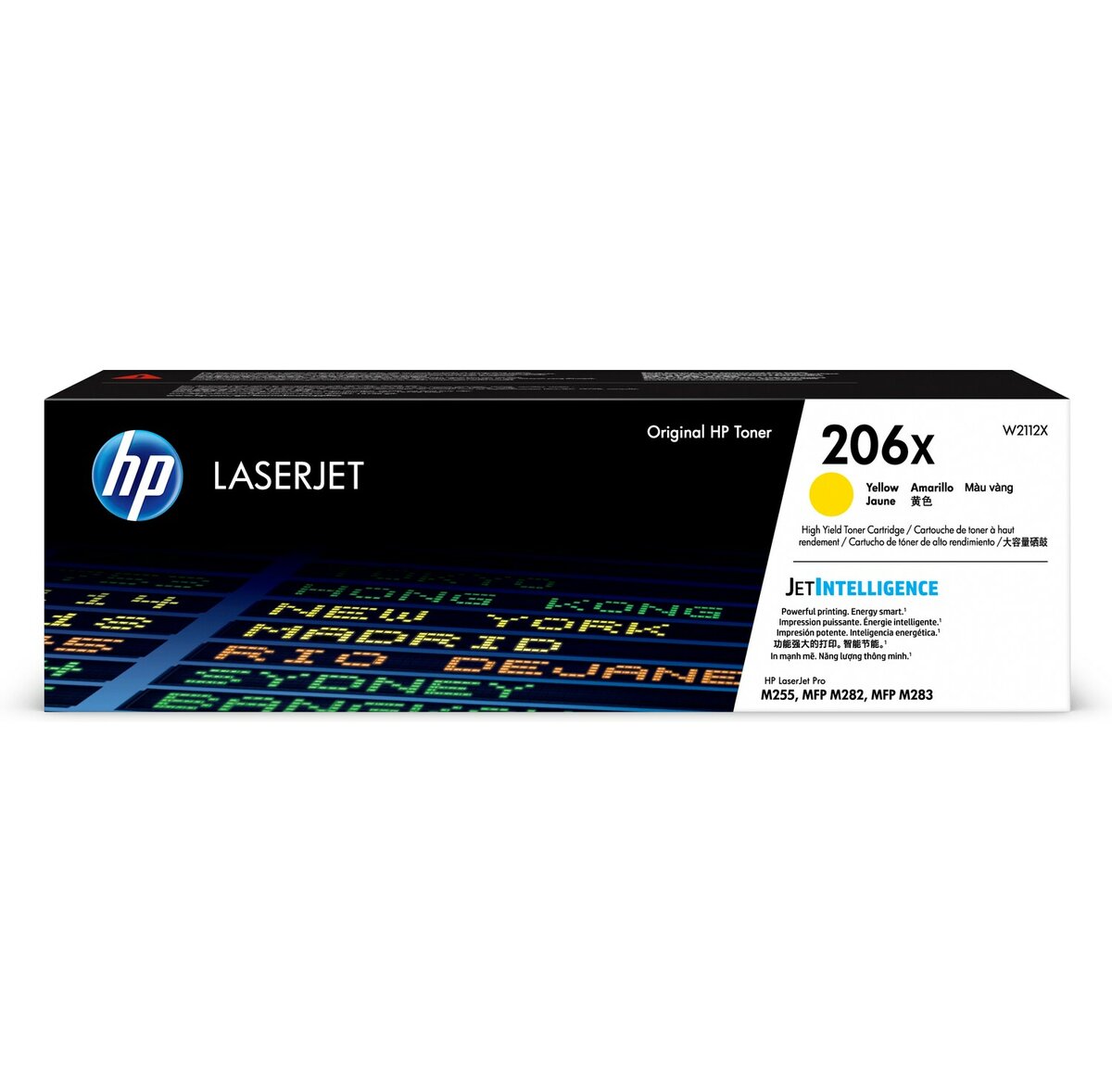 投影片第 1 張,共 1 張, 顯示較大影像, hp 206x 高列印量黃色原廠 laserjet 碳粉匣