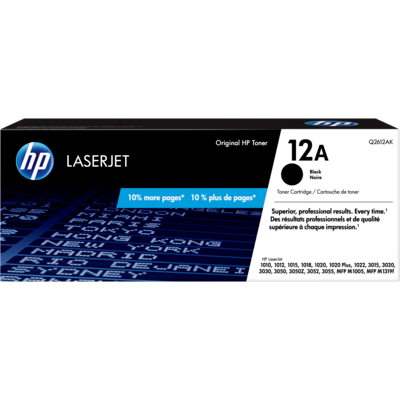 HP 12A Black Original LaserJet Toner Cartridge