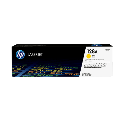 HP 128A gul LaserJet-tonerpatron