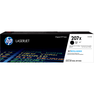 HP 207X Original LaserJet-tonerpatron, sort med høj kapacitet