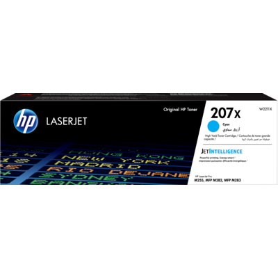 HP 207X Original LaserJet-tonerpatron, cyan med høj kapacitet