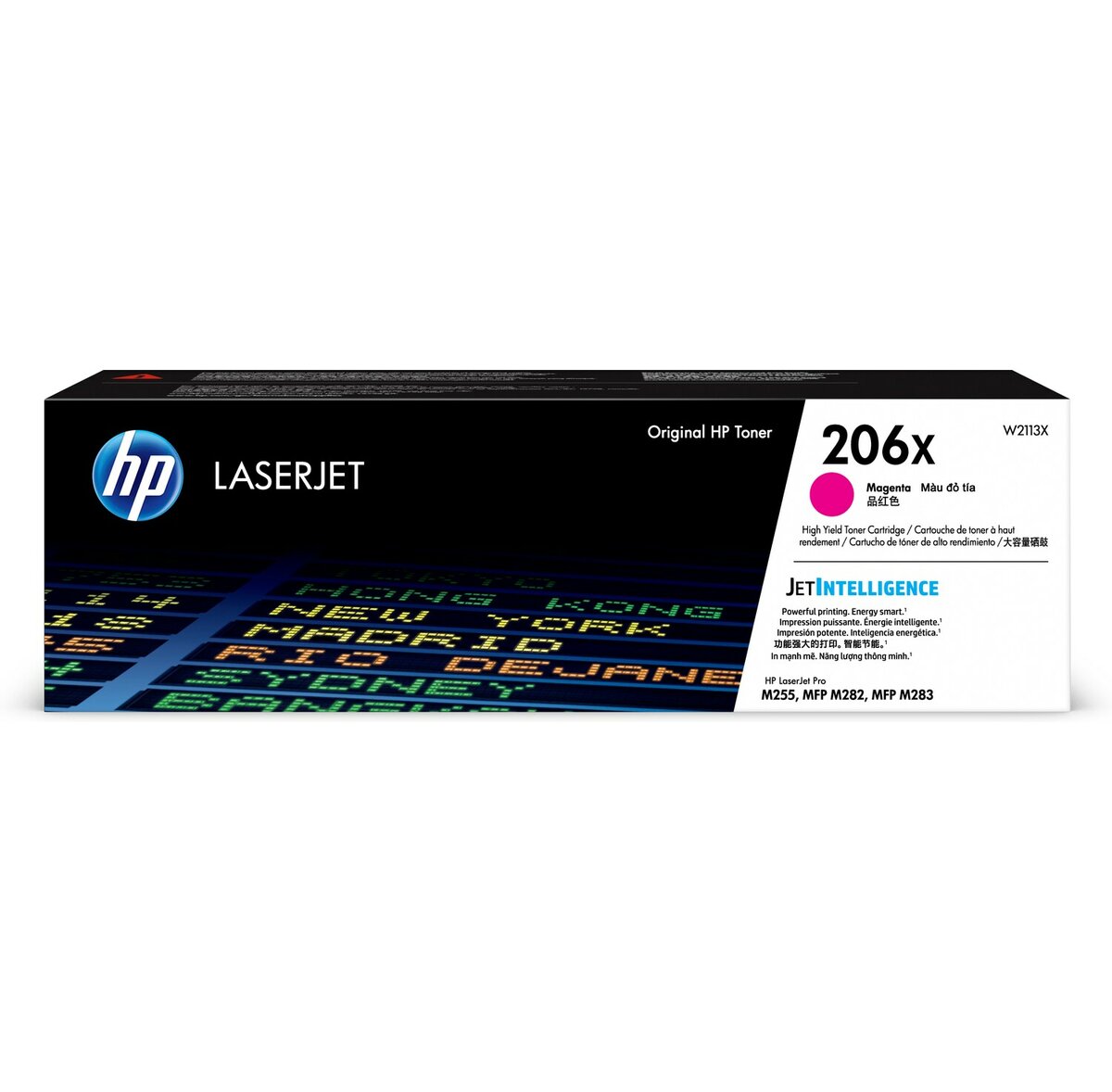 投影片第 1 張,共 1 張, 顯示較大影像, hp 206x 高列印量洋紅色原廠 laserjet 碳粉匣