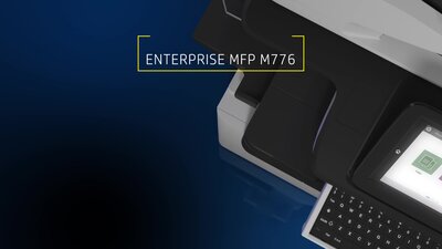 slide 1 of 21, zoom in, hp color laserjet enterprise mfp m776 series - family video 90s ww